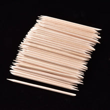 Carica l&#39;immagine nel visualizzatore di Gallery, 100 Pezzi Bastoncini di Legno Arancio per Unghie Cuticola Bastone Spingi... - Ilgrandebazar
