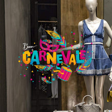 Carica l&#39;immagine nel visualizzatore di Gallery, kina CRC0007 Vetrofania Carnevale 100% Riutilizzabile Decorazioni per... - Ilgrandebazar