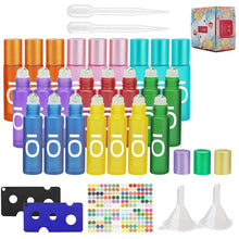 Carica l&#39;immagine nel visualizzatore di Gallery, Roll On Vuoto - 10ml Bottiglie Flaconcini Vuoti Per Oli Essenziali,Profumi, Liquidi, Vuote in Vetro, Boccette con Sfera in Acciaio Inossidabile Tea Tree oil (24Pcs OI)