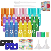 Carica l'immagine nel visualizzatore di Gallery, Roll On Vuoto - 10ml Bottiglie Flaconcini Vuoti Per Oli Essenziali,Profumi, Liquidi, Vuote in Vetro, Boccette con Sfera in Acciaio Inossidabile Tea Tree oil (24Pcs OI)