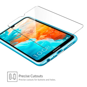 Leathlux Cover Huawei Y6 2019 Custodia + Pellicola Vetro Temperato, Morbido... - Ilgrandebazar