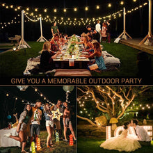 Carica l&#39;immagine nel visualizzatore di Gallery, Catena Luminosa Esterno G40 LED, GlobaLink IP65 Catene Luminose per Esterni 11.7M 30+3 G40 Lampadine LED, Luci da Esterno Decorative per Natale Nozze Matrimonio Casa Giardino Feste Estern-Bianco Caldo