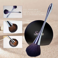 Carica l&#39;immagine nel visualizzatore di Gallery, Subsky pennello professionale per make up,ideale per fard e cipria,forma grande e rotonda Pennelli per viso (d&#39;oro) pennello cipria grande