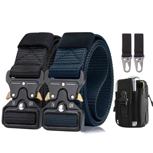 BESTKEE Cintura Tattica da Uomo 1,5" Regolabile in Nylon Stile Militare con...