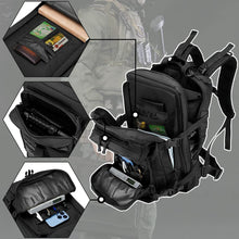 Carica l&#39;immagine nel visualizzatore di Gallery, SPAHER Zaino Militare, Nero Zaino Tattico 40L di Grande Capacità Impermeabile Pacchetto di Assalto Dell&#39;esercito 3 Giorni Assault Pack Bag con Sistema Molle per Trekking, Viaggio, Campeggio