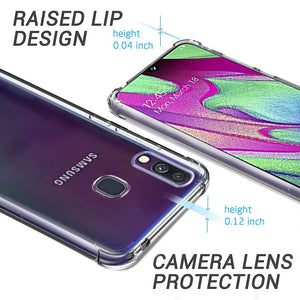 Ferilinso Cover per Samsung Galaxy A40 Cover, A40, Trasparente