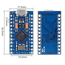 Carica l&#39;immagine nel visualizzatore di Gallery, KeeYees PRO Micro ATmega32U4 Modulo di Sviluppo per Arduino IDE 3 pezzi - Ilgrandebazar