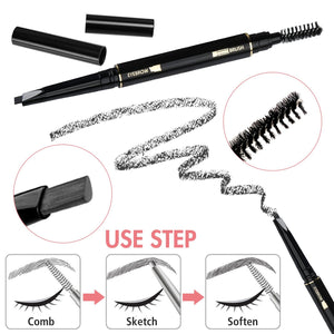 GiBot Pinzette Sopracciglia, 5pcs Kit per la cura del sopracciglio in Nero - Ilgrandebazar