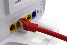 Carica l'immagine nel visualizzatore di Gallery, 1aTTack.de 0,25m - Rosso - 1 Pezzo - Cat.7 Cavi di Rete CAT7-10000 MBit/s S-FTP Doppia schermatura PIMF 600MHz 4x2xAWG26 / 7 CU Rame Non Contiene alogeni Compatibile con CAT5e CAT6 Cat 6a Cat8