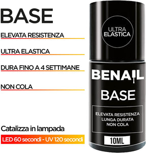 Gel Unghie Ricostruzione Professionale, Gel Monofasico Autolivellante in Fibra di Vetro, Gel Ricostruzione Unghie Mantra™ Durata 5 Settimane 30ml (Primer+Base+Top)