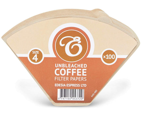 EDESIA ESPRESS - 100 filtri caffè americano in carta non sbiancata - forma a... - Ilgrandebazar