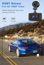 Carica l&#39;immagine nel visualizzatore di Gallery, 【2021 Nuova Versione】CHORTAU Telecamera per Auto 1080P Dashcam Auto Schermo da 3 Pollici Angolo di Ripresa da 170°, con Registrazione in Continuo, Monitor di Parcheggio