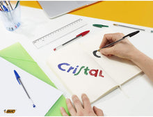 Carica l'immagine nel visualizzatore di Gallery, BIC Penne Nere a Sfera, Cristal Original, Punta Media, 1 mm, Confezione 10 Penne, Fornitura per Cancelleria Scuola e Ufficio Nero Single