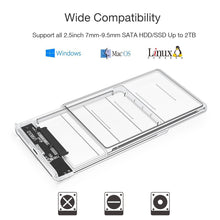 Carica l&#39;immagine nel visualizzatore di Gallery, POSUGEAR Case Esterno per Disco Rigido 2.5&quot;, USB 3.0 con UASP, Enclosure...