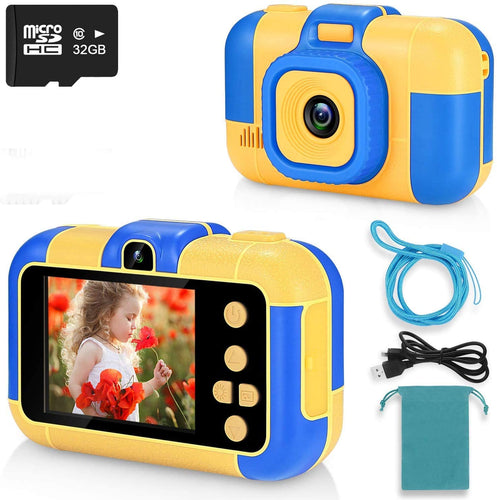 ASIUR Fotocamera Digitale per Bambini 1080P HD Videocamere Giocattolo Ricaricabili Videocamere per Bambini per Ragazze e Ragazzi 3-8 Anni Compleanno Natale Capodanno Regalo (Blu)