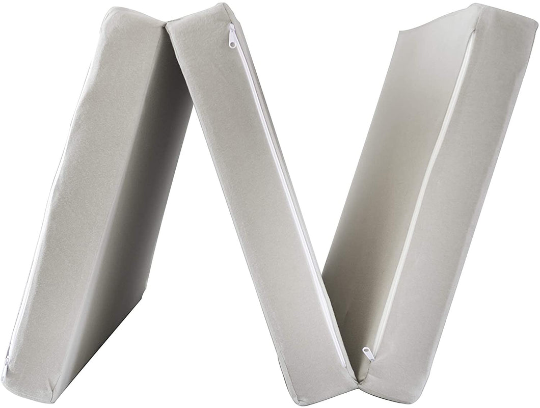 Materasso Da Viaggio Pieghevole Per Lettino 60x120 Cm - Spessore 6 Cm Con Fodera Lavabile | Stampato Nuvole - Foto 1