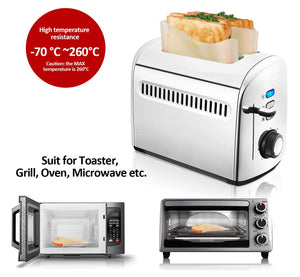ilauke 12pz Sacchetti Toast Riutilizzabili Tostapane Antiaderente... - Ilgrandebazar