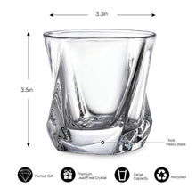 Carica l&#39;immagine nel visualizzatore di Gallery, Cooko Bicchiere di whisky, Set Vetro in Cristallo Bicchieri da whisky - Ilgrandebazar