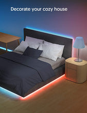 Carica l'immagine nel visualizzatore di Gallery, Striscia LED RGB, Strisce LED,TECKIN 5M LED TV Retroilluminazione Striscia,RGB 5050 Luce con 16 Colori,Con telecomando a infrarossi, Adatto per TV, Camera da Letto, Feste e Decorazioni per la Casa