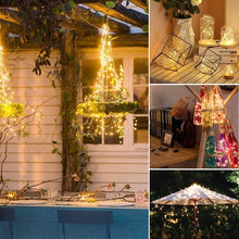 Carica l&#39;immagine nel visualizzatore di Gallery, AUOPLUS 33M 300LED Catena Luminosa Solare Luci Solari Esterno IP65 Impermeabili 8 modalità per Festa,Giardino,Natale,Halloween,Matrimoni,Patio,Cancello,Cortile[Classe di efficienza energetica A+++]