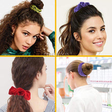 Carica l'immagine nel visualizzatore di Gallery, 45 Pezzi Capelli Fasce Velluto, Elastico In Velvet Scrunchies, Colorato Forte Tenere Bobble Capelli Elastici Fascia Per le donne ragazze Accessori, 45 Colori