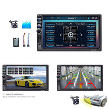 Carica l&#39;immagine nel visualizzatore di Gallery, LSLYA Auto Radio Dual 2 Din Car Stereo Schermo Bluetooth 7 black - Ilgrandebazar