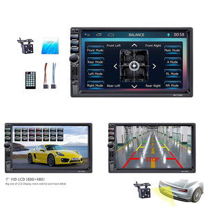 LSLYA Auto Radio Dual 2 Din Car Stereo Schermo Bluetooth 7 black - Ilgrandebazar
