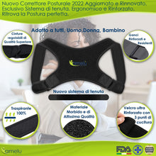 Carica l&#39;immagine nel visualizzatore di Gallery, Correttore Posturale Busto Tutore Fascia Schiena Correttore di Postura Spalle Schiena in Neoprene Traspirante Fascia Reggispalle Supporto Dorsale Uomo Donna Bambini Allevia Dolore Raddrizza Schiena