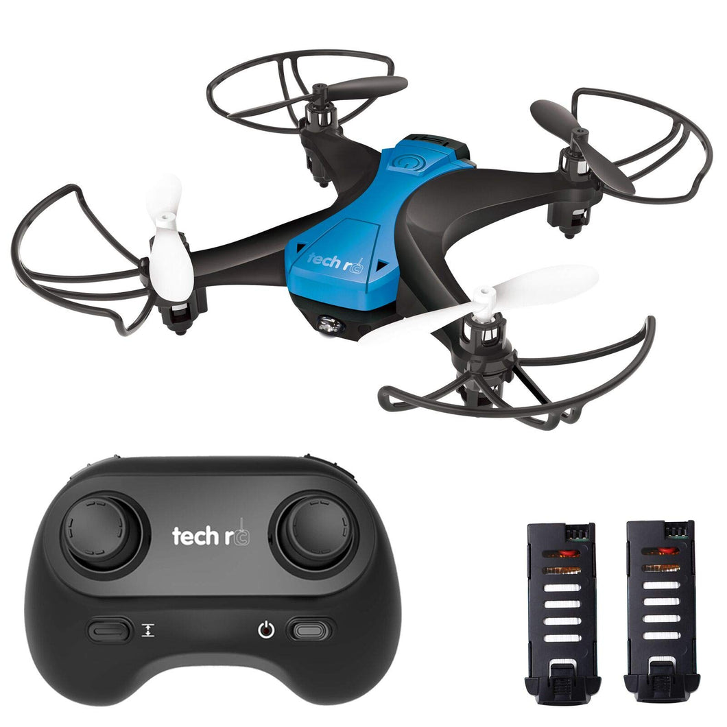 tech rc Mini Drone Facile da Pilotare con Due Batterie Funzione di Un Small - Ilgrandebazar