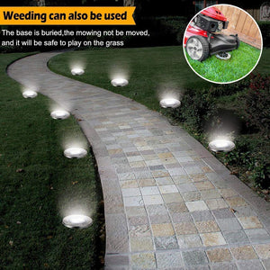 Luci Solari Giardino 8 LED,Dingde led da Esterno,LED Luce 4 Pezzi - Ilgrandebazar