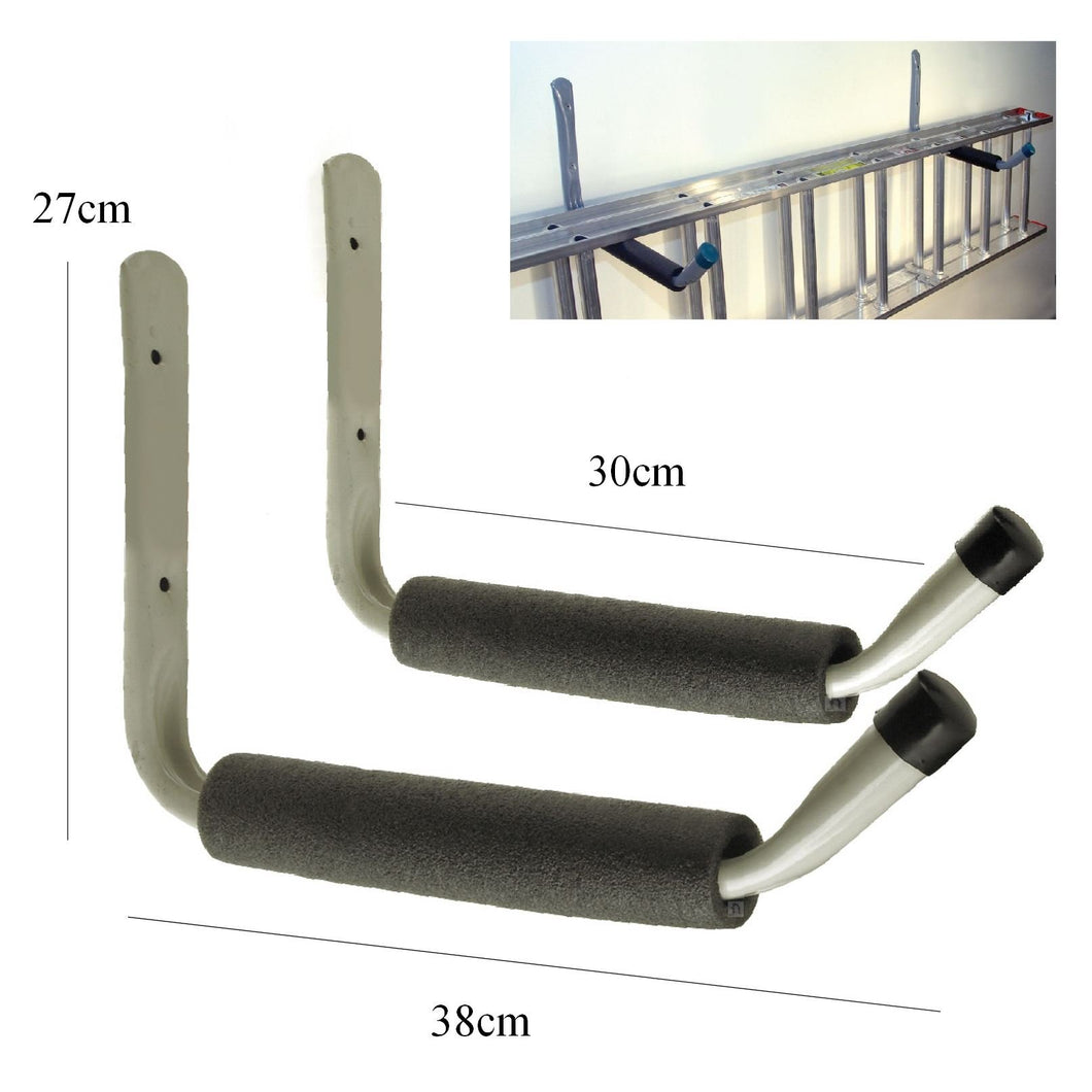 2 x Gigante Per Uso Intensivo Bagagli Ganci Muro Scala Montato Bici Box Auto... - Ilgrandebazar