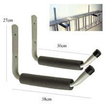 Carica l&#39;immagine nel visualizzatore di Gallery, 2 x Gigante Per Uso Intensivo Bagagli Ganci Muro Scala Montato Bici Box Auto... - Ilgrandebazar