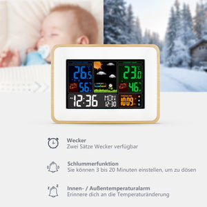 Stazione Meteorologica con Sensore Esterno, Temperatura Interna ed Esterna,...