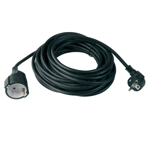 Unitec 44567 - Prolunga con spina schuko, H05VV-F 3G 1, 5 mm², 10 m, Black - Ilgrandebazar