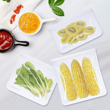 Carica l&#39;immagine nel visualizzatore di Gallery, Sacchetti Alimenti Riutilizzabili 12 Pezzi Ziplock Sacchetti Portaoggetti (2 per Frutta/5 per Tramezzini/5 per Snack) Sacchetti per Freezer Extra Spessi per Conservare a Tenuta, Senza BPA