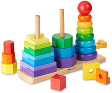 Carica l'immagine nel visualizzatore di Gallery, Melissa &amp; Doug - 10567 Impilatore Geometrico, 25 pezzi