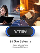 Carica l&#39;immagine nel visualizzatore di Gallery, VTIN R4 Cassa Bluetooth 10W Altoparlante 24 Ore blu - Ilgrandebazar