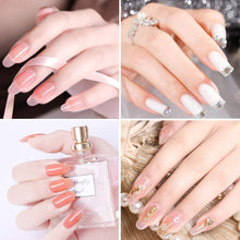 Carica l&#39;immagine nel visualizzatore di Gallery, Gel per Unghie Ricostruzione Kit, Mysweety 8 Colorati Poly Gel professionale Rosa, con Unghie Finte/Pennello/Gel Chiodo Base/Top Coat/Soluzione Slip