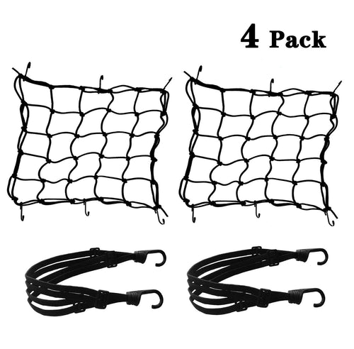 2pz Rete Ragno Elastica + Corda Elastica, Annhao Accessori per Moto Bici... - Ilgrandebazar