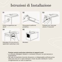Carica l&#39;immagine nel visualizzatore di Gallery, Design Amburgo Porta asciugamano adesivo | Cucina e Bagno | Portasalviette | Portasciugamani da Muro (Nero satinato, 40)