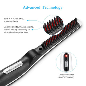 Piastra Barba Uomo, BHY Riscaldamento Veloce Pettine 20W... - Ilgrandebazar