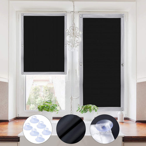 EXTSUD Tenda Oscurante per Finestre da Tetto Pellicola Oscurante con Ventose per Vetri Finestre Tenda Termica Isolante AntiUV per Finestre Velux Roto Protezione Solare Riduzione Calore (60 * 115cm)