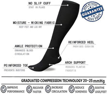 Carica l'immagine nel visualizzatore di Gallery, Calze a Compressione (7 paia) per Donne e Uomo for Medica Fitness e Sportivo