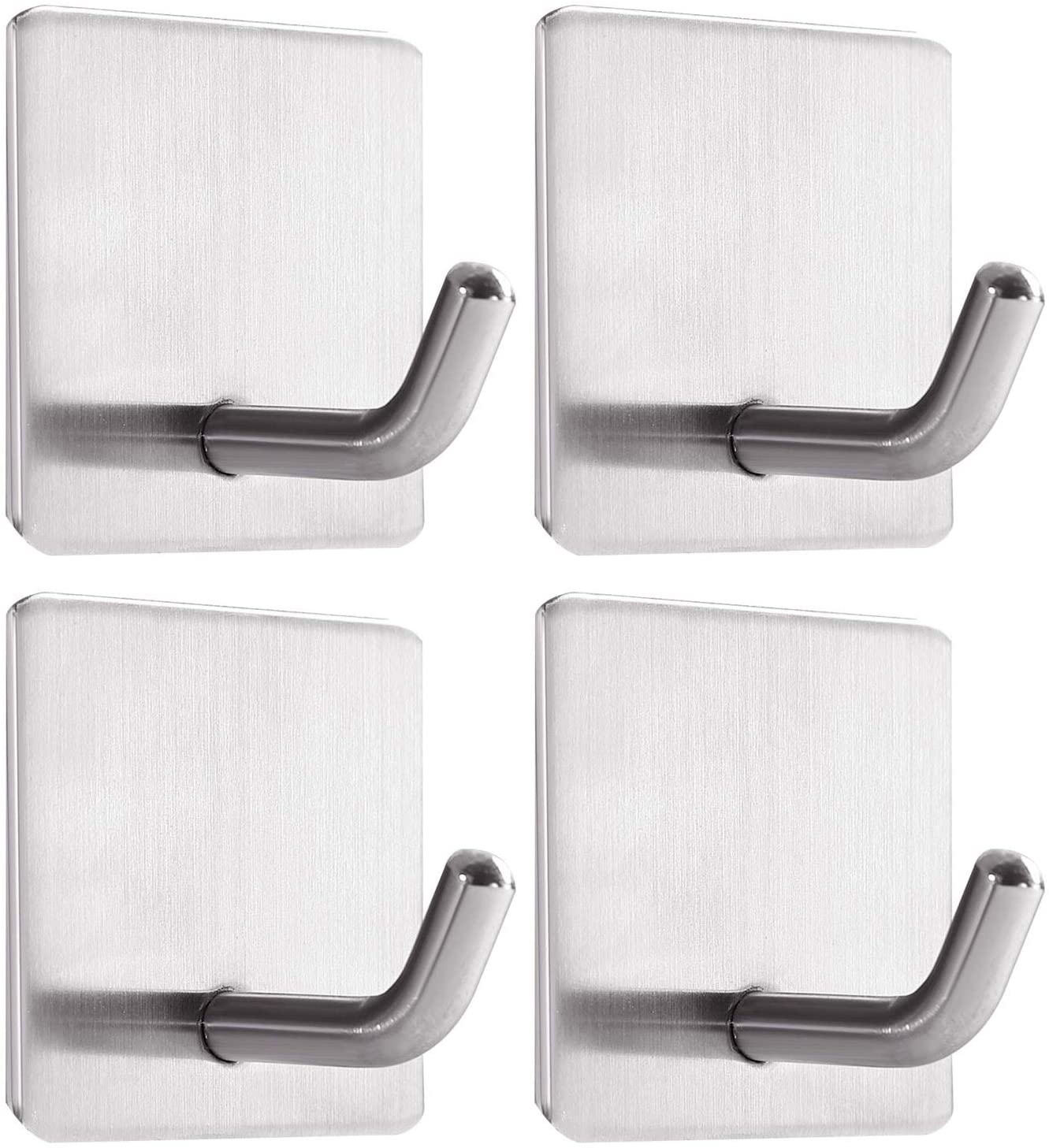 10 Ganci Adesivi Acciaio Inox - Appendini Per Bagno E Cucina Impermeabili - Foto 14