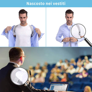 Correttore di Postura ANOOPSYCHE Supporto Postura Schiena Traspirante Regolabile, Fascia Posturale Spalle e Schiena per Donna e Uomo e Adolescenti, Posturale Correzione per Alleviare il Dolore