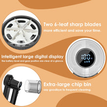 Carica l&#39;immagine nel visualizzatore di Gallery, Dreamhigh® Electric Lint Shaver, 2 in 1 Togli Pelucchi Elettrico con Spazzola per Pelucchi, Ricaricabile Leva Pelucchi Elettronico con Display LED, 3 Velocità Testa a 6 Lame (Nero)