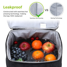Carica l&#39;immagine nel visualizzatore di Gallery, Lifewit Borsa Termica Porta Pranzo Frigo Isoterma per 23 L, Nero - Ilgrandebazar