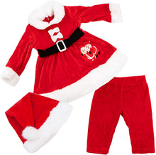 Carica l'immagine nel visualizzatore di Gallery, Toocool - Completo Bambina neonata Tutina Vestitino Babbo Natale Cappellino Nuovo FK826