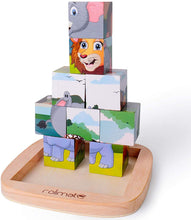 Carica l'immagine nel visualizzatore di Gallery, rolimate Puzzle di Legno, Lion Zebra Elefante Rinoceronte Tigre Giraffa, Giochi Legno Puzzle Regalo di Natale di Compleanno per 2 3 4+ Anni