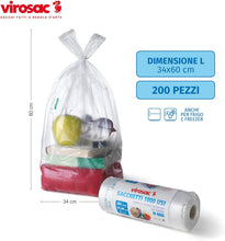 Carica l'immagine nel visualizzatore di Gallery, Sacchetti a forma di shopper per frigo e freezer, adatti al contatto alimentare